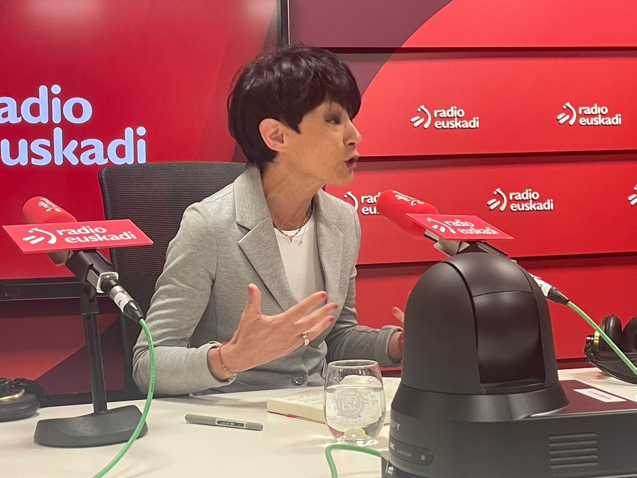 Maddalen Iriarte (EH Bildu), en el programa "Boulevard". Foto: EITB Media