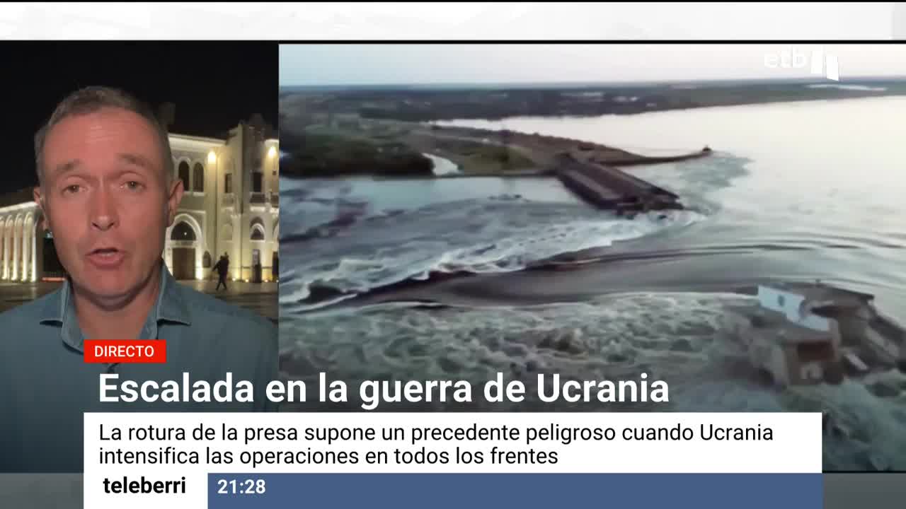 La rotura de la presa supone un precedente peligros cuando Ucrania intensifica las operaciones en todos los frentes.