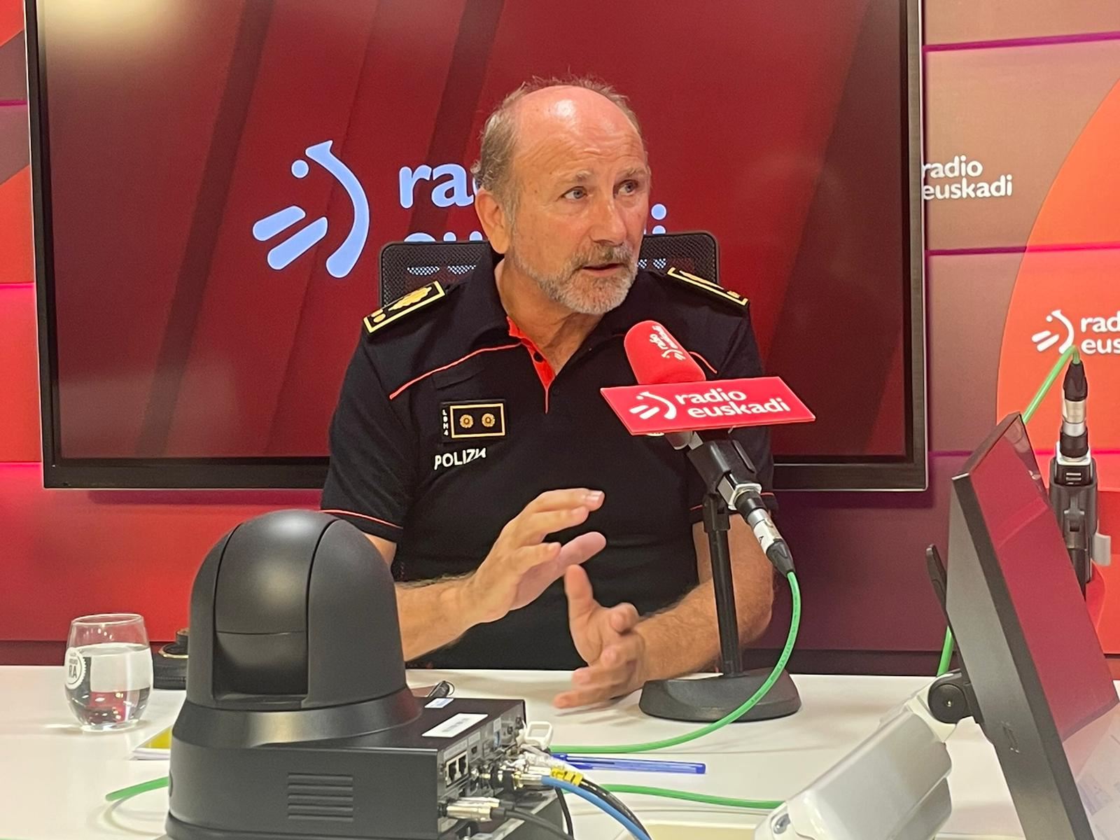 El jefe de la Ertzaintza Josu Bujanda. Foto: EITB Media
