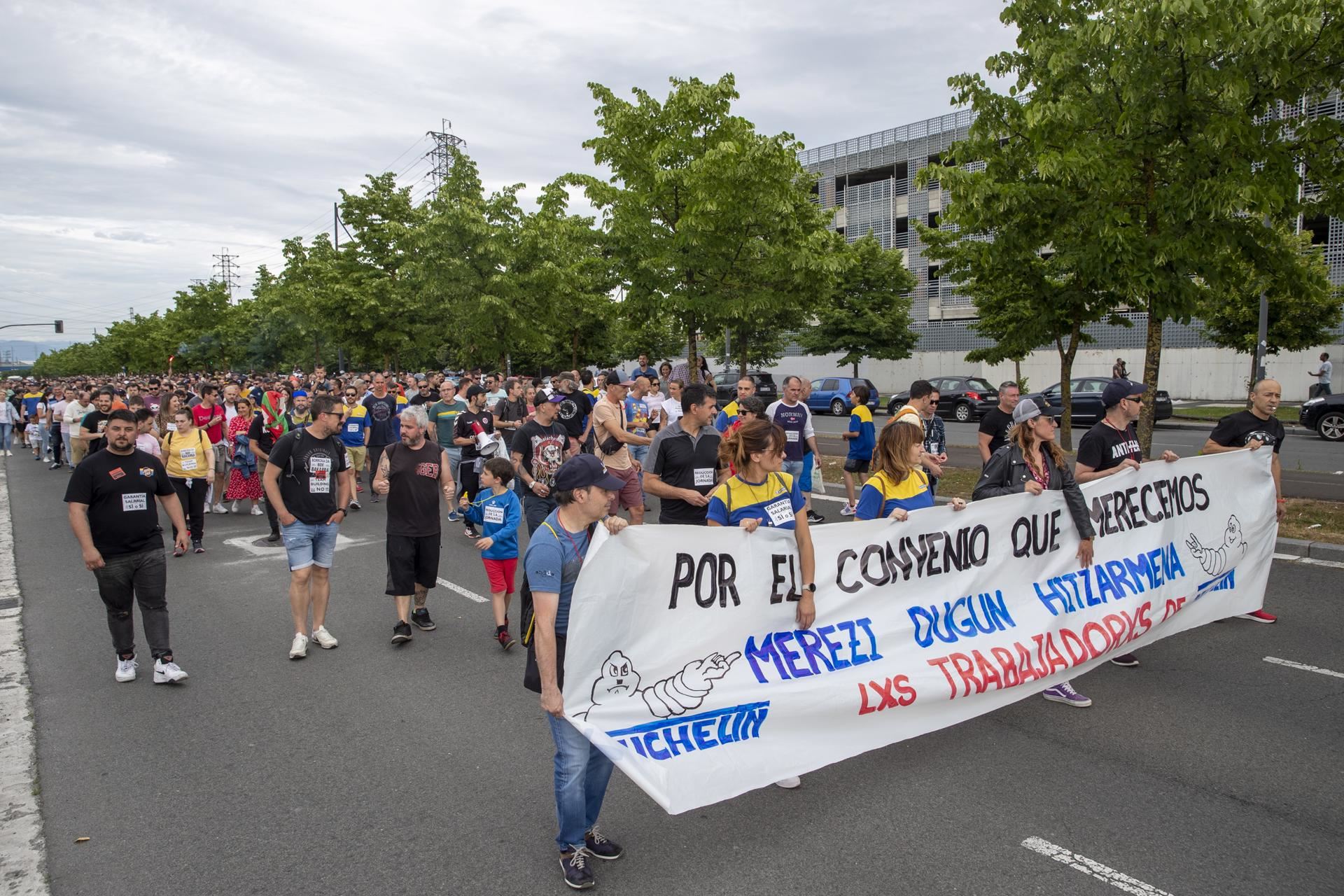 michelin vitoria gasteiz manifestazioa efe