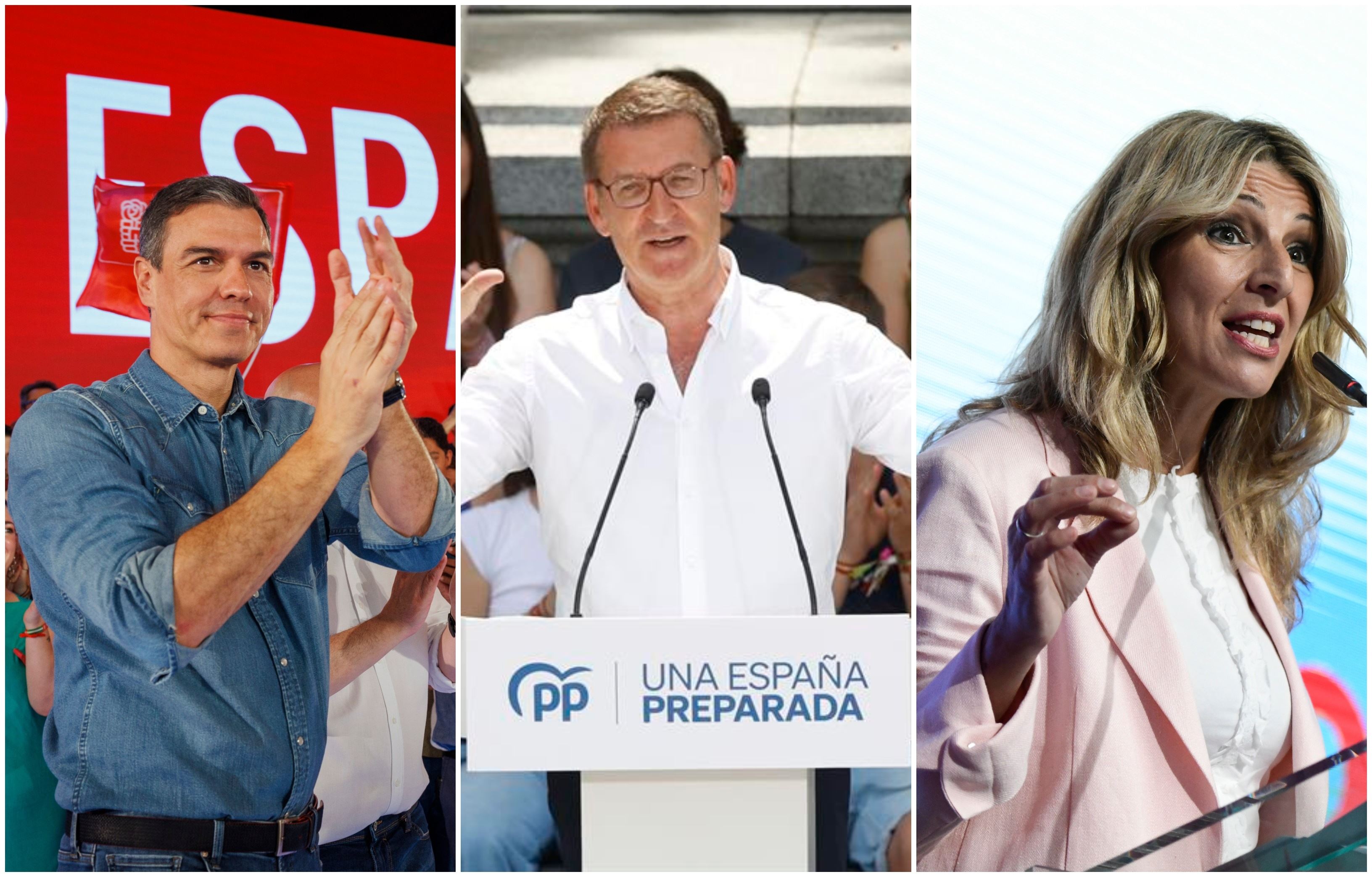 sanchez pedro alberto feijoo yolanda diaz