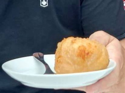 El pintxo de "Frito de Huevo" del Bar Río