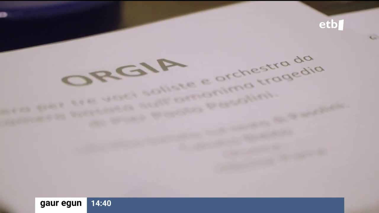 Ekainaren 22 eta 24an egongo da ikusgai opera, Bilboko antzokian. Hèctor Parrak konposatu du musika, eta Calixto Bieitok libretoa idatzi. Pierre Bleuseren zuzendaritzapean, Ensemble Intercontemporainek interpretatuko du, besteak beste Jone Martinezen ahotsak lagunduta.