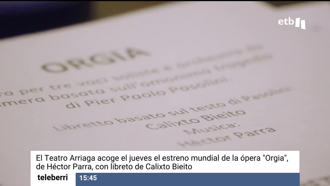 Los días 22 y 24 de junio se representará en el teatro bilbaíno la ópera, compuesta por Hèctor Parra y con libreto de Calixto Bieito. La soprano vizcaína Jone Martínez está entre las voces de los intérpretes.