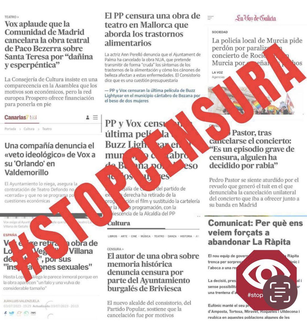 Stop Censura ekimena Twitterren