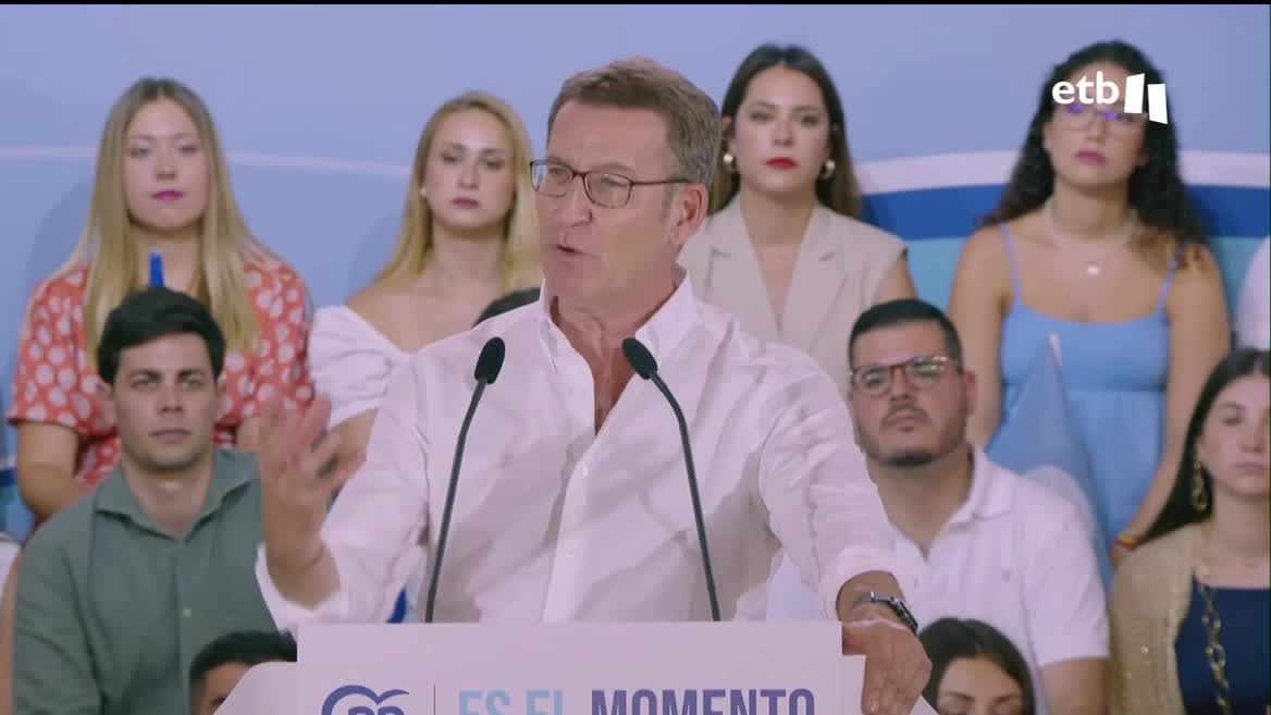 El líder del PP y candidato a la Presidencia del Gobierno, Alberto Núñez Feijóo, ha recordado este miércoles que el 13 de julio es el último día para pedir el voto por correo y ha pedido a los carteros que trabajen "mañana, día y noche" para facilitarlo.
