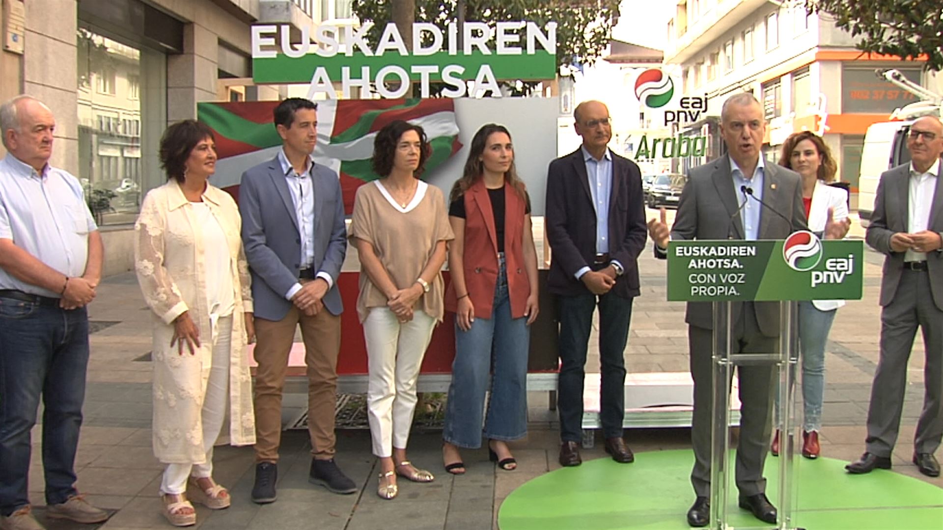Iñigo Urkullu lehendakaria, Gasteizen EAJk egindako ekitaldian