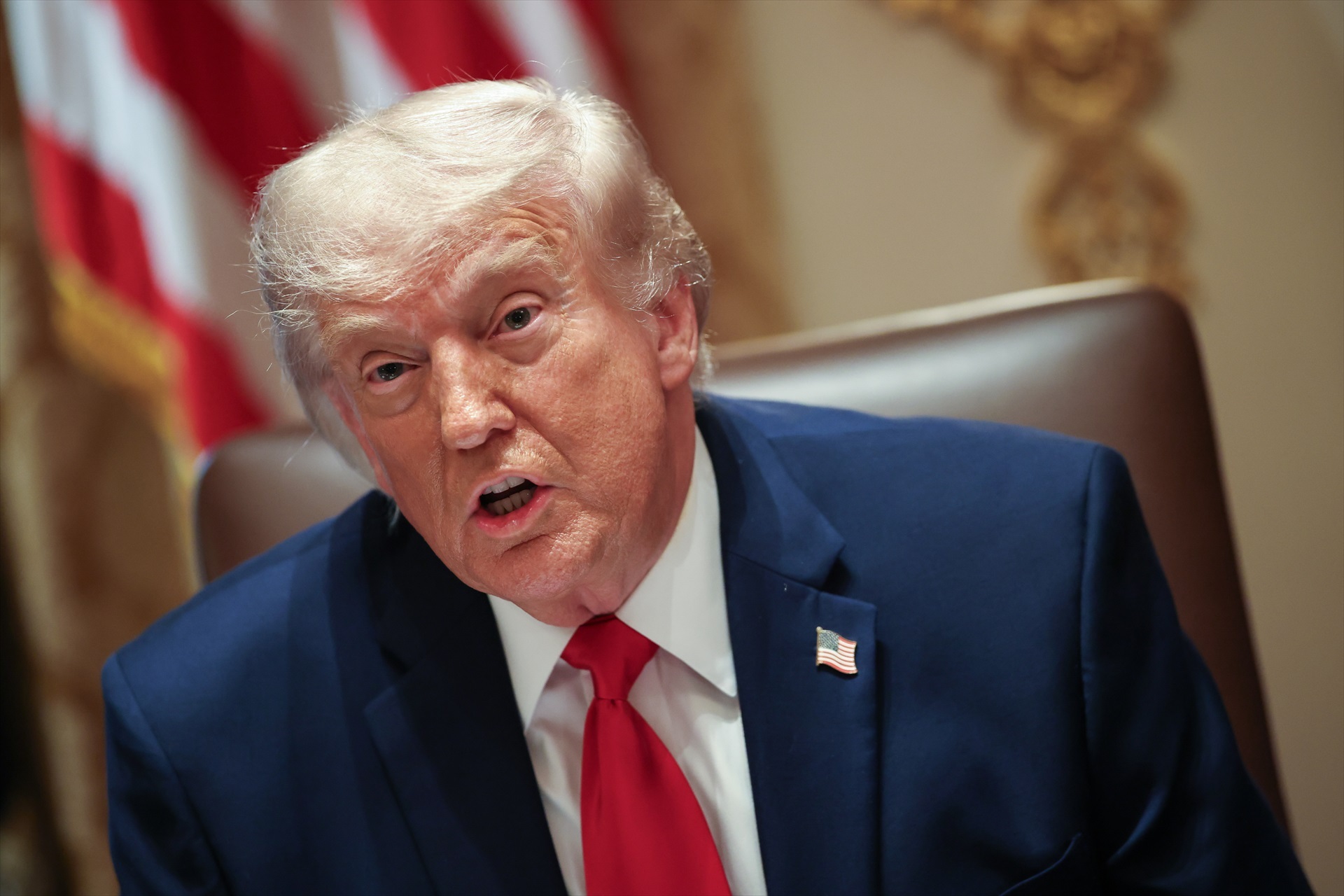 (Foto de ARCHIVO)

May 27, 2026, Washington, District Of Columbia, USA: United States President Donald J Trump speaks during a Cabinet meeting in the Cabinet Room of the White House in Washington, DC, USA, on May 27, 2026. Trump is holding the meeting with members of his Cabinet as the US and Iran get closer to a deal,Image: 1106006357, License: Rights-managed, Restrictions: , Model Release: no  , Credit line: Samuel Corum - Pool via CNP / Zuma Press / Europa Press
Editorial licence valid only for Spain and 3 MONTHS from the date of the image, then delete it from your archive. For non-editorial and non-licensed use, please contact EUROPA PRESS.



Samuel Corum - Pool via CNP / Zuma Press / Europa Press / ContactoPhoto

27/5/2026