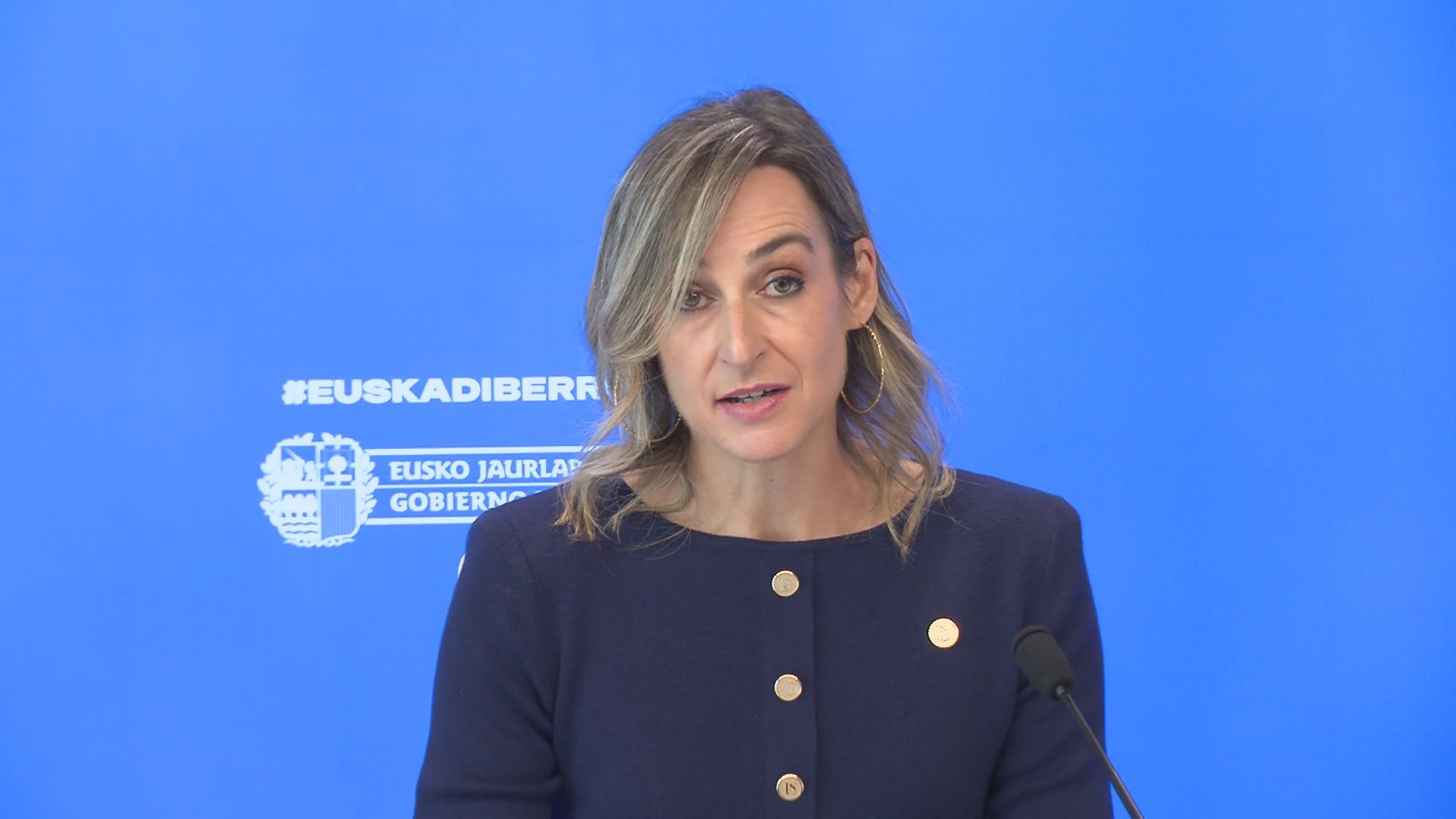 María Ubarretxena, portavoz del Gobierno Vasco