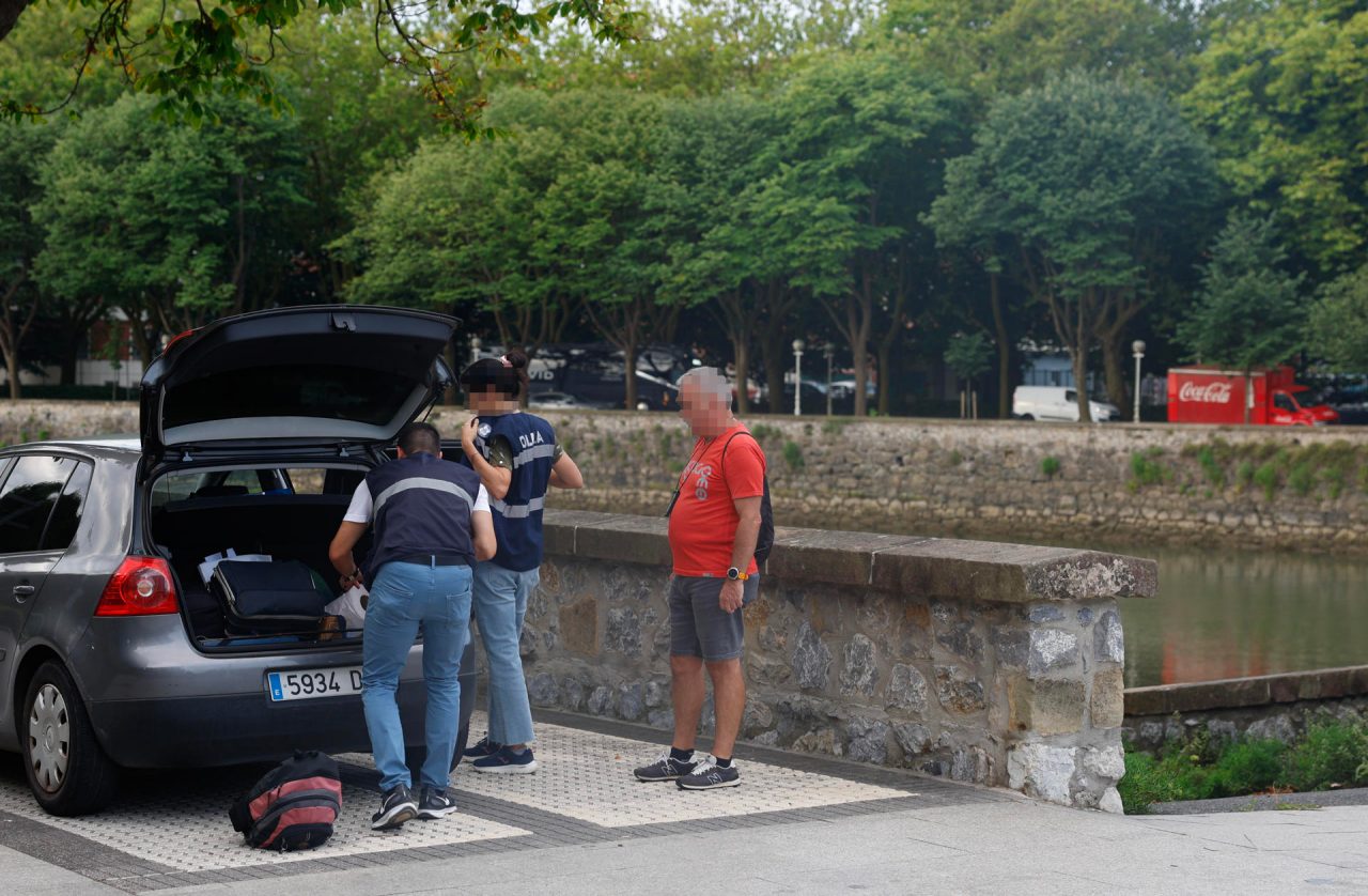 Hallan un cadáver en el río Urumea en San Sebastián. Foto: EFE