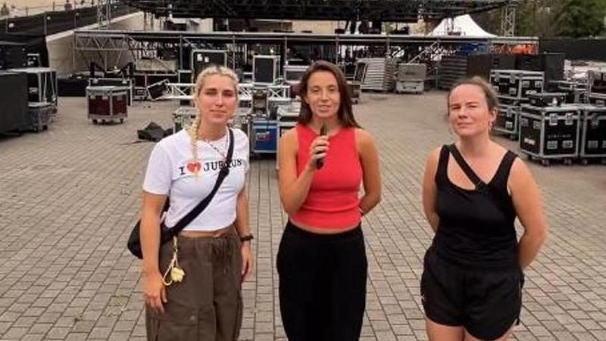 Las tres artistas en un video explicando lo sucedido Instagram: @kai.nakai @olatz.salvador @marenkatalin