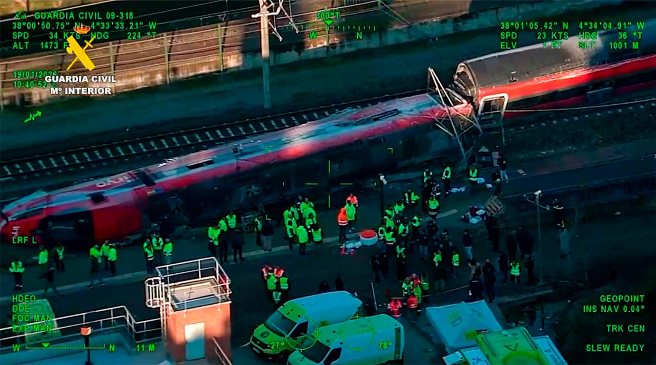 El tren de alta velocidad Iryo, implicado en el accidente. 