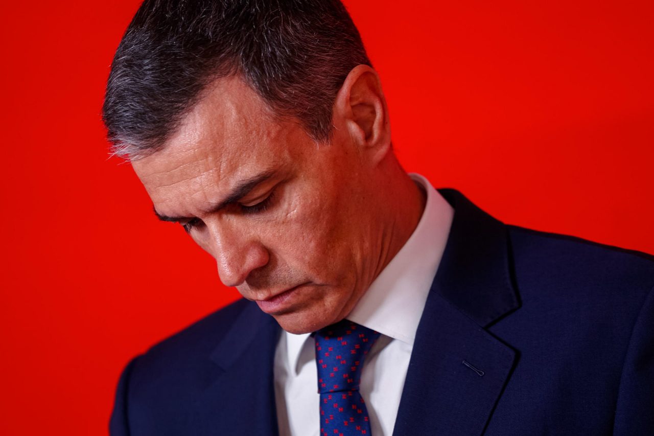 Pedro Sánchez, en su comparecencia de hoy. Foto: EFE