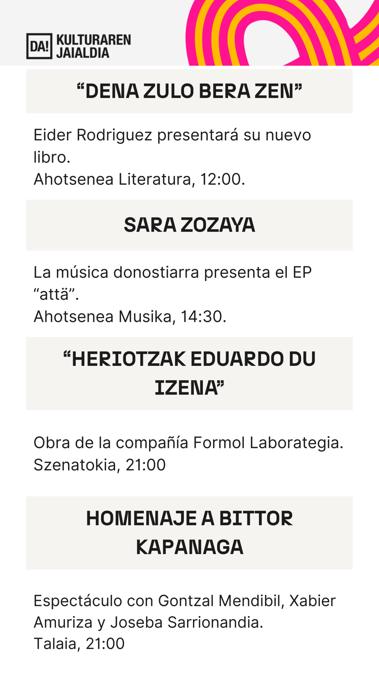 DA-agenda-igandea - 2