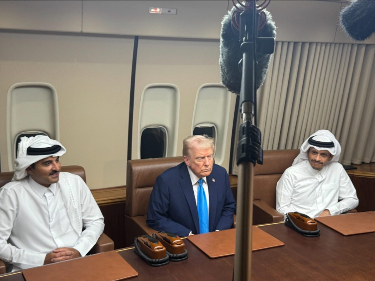 Trump Qatarren.